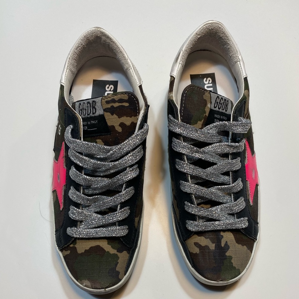Golden goose super star camo sneaker